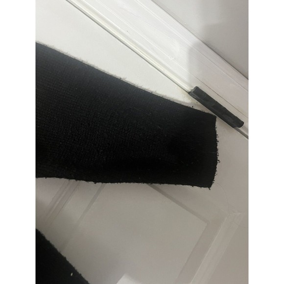 Croft And Barrow Christmas Sweater Medium Black￼￼ Santa Gingerbread Snowman ugly - Picture 4 of 6